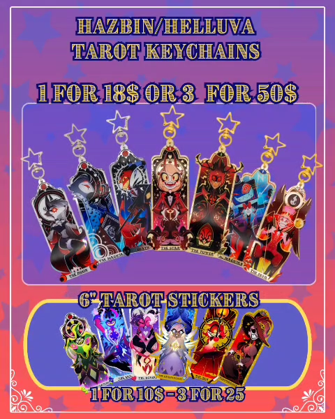 Black Friday Hazbin/Helluvaboss Tarot Bundle