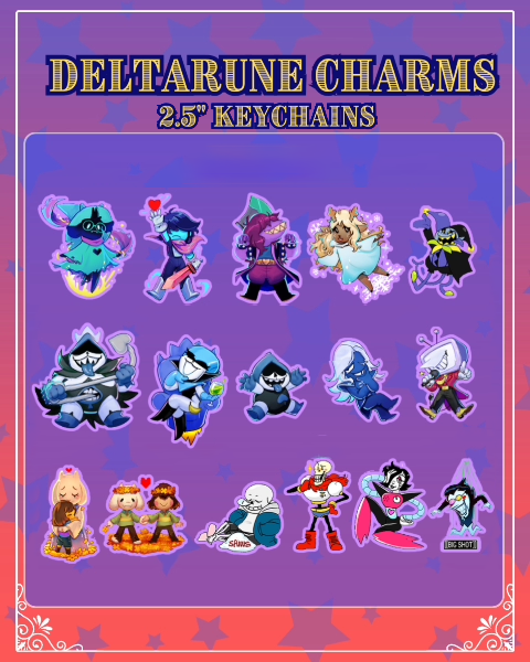 Black Friday - Deltarune Irridescent Charms