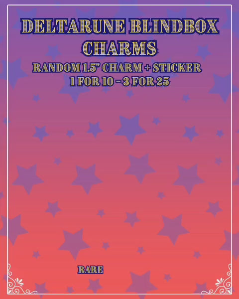 Black Friday - Deltarune Blindbox Charm + Sticker